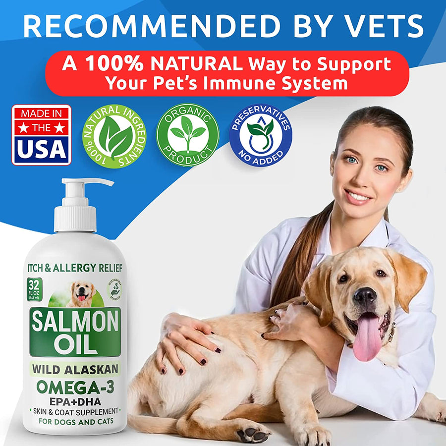 Salmon Oil for Dogs & Cats - BarknSpark