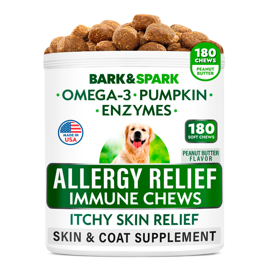 Allergy Relief Dog 180 Chews - BarknSpark