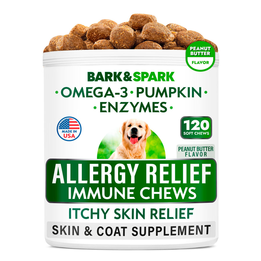 Allergy Relief Dog 120 Chews - BarknSpark